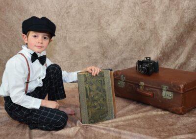 portait enfant garçon à l'ancienne